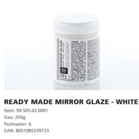 MIRROR GLAZE Fehér 250gr