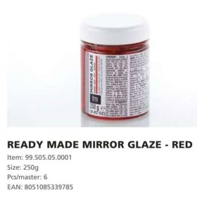 MIRROR GLAZE Piros 250gr