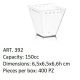 Desszert pohár átlátszó 150ml MINERVA 50db/cs 392-IND