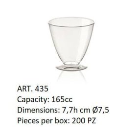 Desszert pohár átlátszó 165ml SHUTTLE 10db/cs 435