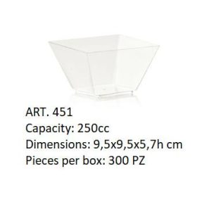 Desszert pohár átlátszó 250ml VANITY 50db/cs