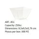 Desszert pohár átlátszó 250ml VANITY 50db/cs