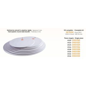 SET DISK Tortalap szett 8db/cs