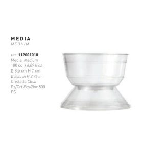   Desszert pohár tetővel átlátszó 180ml STEFANIA 100db/cs 112/1