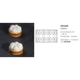 PX3209 Szilikon forma  8db/forma 46ml Charm