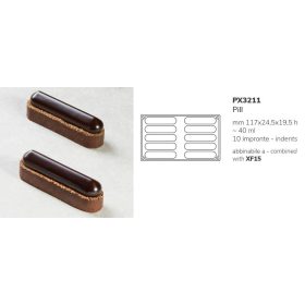PX3211 Szilikon forma 10db/forma 40ml Pill