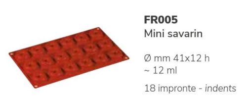 FR005 Szilikon forma MINI SAVARIN