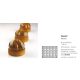 PX4357 Szilikon forma 30x40cm 60X35mm 20db/forma 65ml Marron