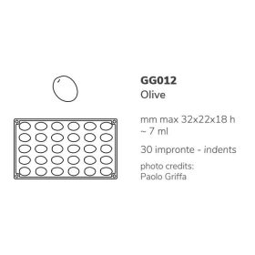 GG012S Szilikon forma gasztro OLIVE