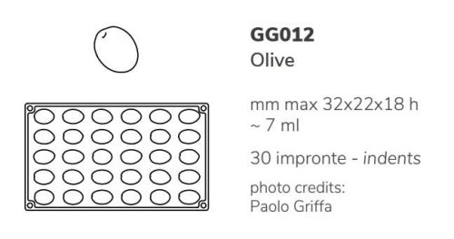 GG012S Szilikon forma gasztro OLIVE