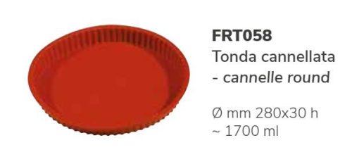 FRT058 Szilikon torta forma CANNELE ROUND