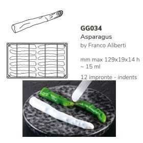 GG034 Szilikon forma gasztro spárga/ASPARAGUS