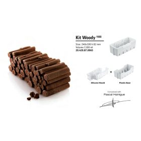 KIT WOOD 1100 Szilikon tortaforma szett 240x100x82mm