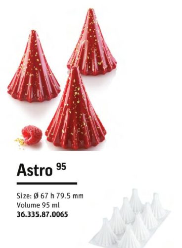 ASTRO 95 Szilikon forma fehér 67x79mm 8db/f. 760ml SF335