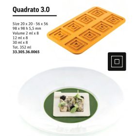 QUADRATO 3.0 Szilikon forma gasztro négyzet