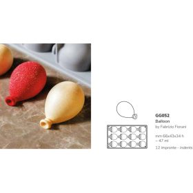 GG052 Szilikon forma gasztro lufi/BALLON