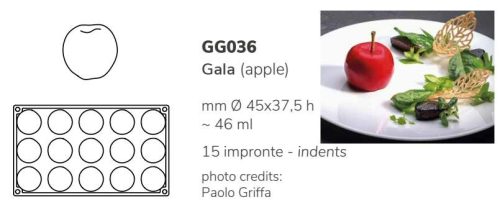 GG036S Szilikon forma gasztro alma/APPLE