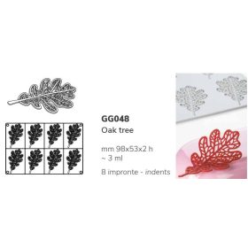 GG048 Szilikon forma gasztro tölgyfalevél/OAK TREE