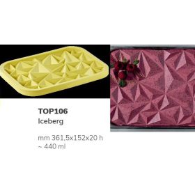   TOP106 Fagylat mintázó szilikon  ICEBERG 361,5x152x20mm 440ml