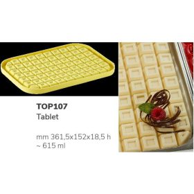   TOP107 Fagylat mintázó szilikon  TABLET 361,5x152x18,5mm 615ml