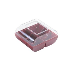 Macaron tartó 6 db-os piros 90db/cs