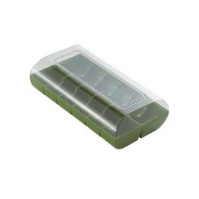 Macaron tartó 12 db-os zöld 48db/cs