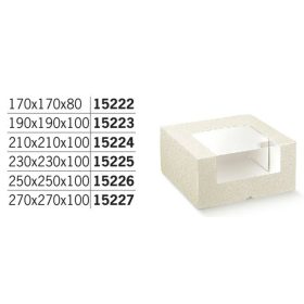 115222 Süteményes doboz PRONTA pelle bianco