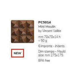 PC5014 Táblás csokoládé forma