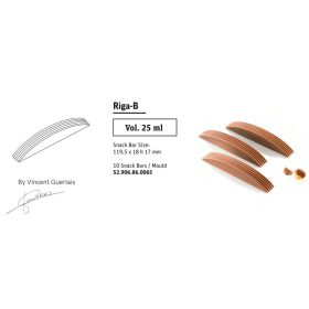 RIGA B Táblás tritán öntőforma snack bars