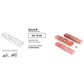 GOCCIA B Táblás tritán öntőforma snack bars