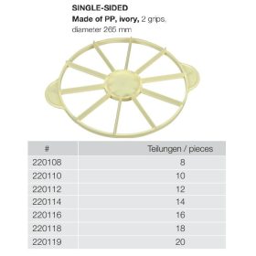 220108 8" Tortabeosztó műa.  átm265mm