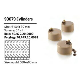 SQ079 Szilikon forma CYLINDERS