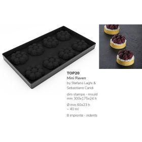 TOP20 Szilikon forma Mini Raven 60x23mm