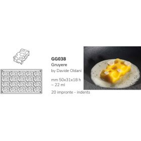 GG038S Szilikon forma gasztro sajt/GRUYERE