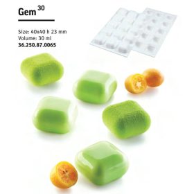 GEM30 Szilikon forma fehér 40x40x23mm