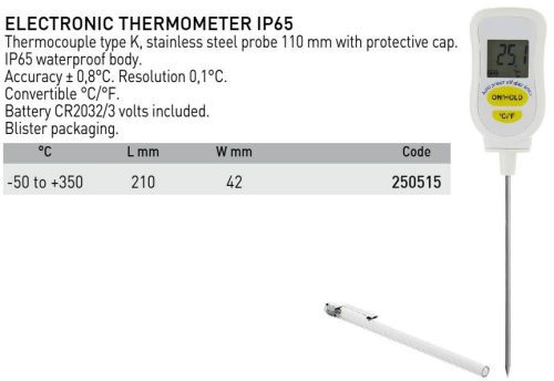 250515 Maghőmérő -50°C-+350°C