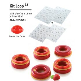 LOOP 32 Szilikon forma fehér 11x32ml szett