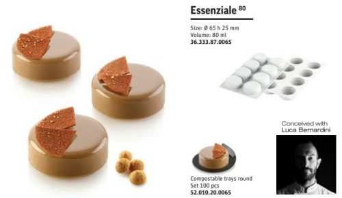 ESSENZIALE 80 Szilikon forma fehér 65X25mm 8x80ml