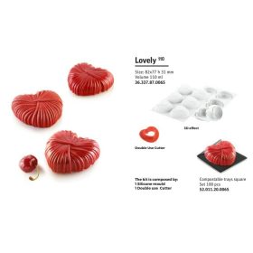 LOVELY 110 Szilikon forma fehér 82X77X31mm 6x110ml SF337