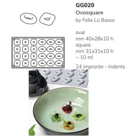 GG020S Szilikon forma gasztro szögletes és ovális