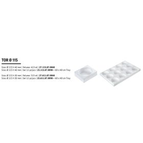 TOR115 H40/1  Szilikon forma fehér