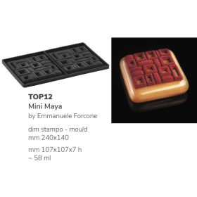 TOP12 Szilikon forma 107x107x7mm 58ml