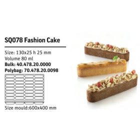 SQ078 Szilikon forma FASHION CAKE