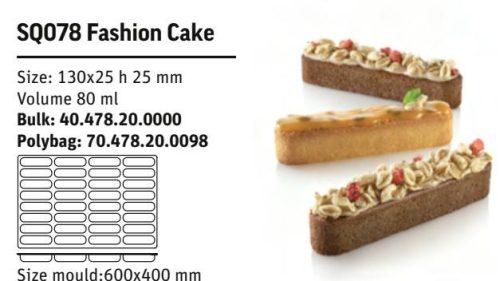 SQ078 Szilikon forma FASHION CAKE