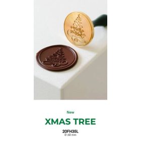 20FH35L Csokoládé pecsét 6cm XMAS TREE