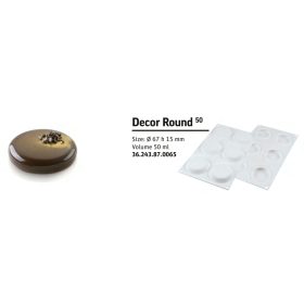 DECOR ROUND 50 Szilikon forma 67x15mm