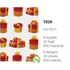 T828 Csokoládé sablon karácsonyi doboz