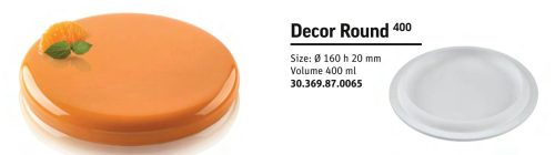 DECOR ROUND 400 Szilikon forma 160x20mm 400ml