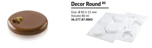 DECOR ROUND 80 Szilikon forma 85x15mm