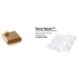 DECOR SQUARE 60 Szilikon forma 67x67x15mm